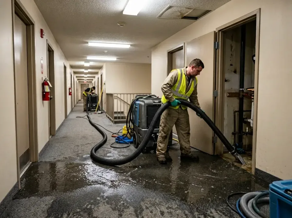 multi-unit-apartment-hallway-f-005 — frequently asked questions, Emergency Burst Pipe Water Extraction & Removal in Ben Bolt…